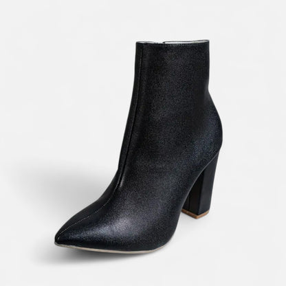 Masimon | Women’s Chelsea Boots – Point Toe Chunky Heel Elegance
