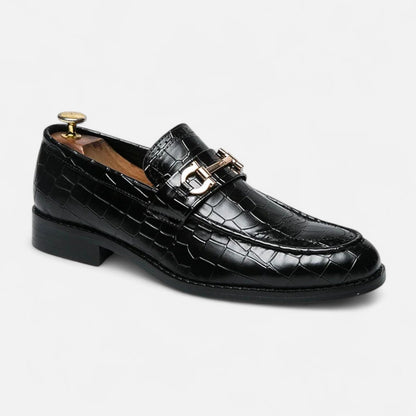 Masimon | Men’s Patent‑Leather Pointed Slip‑On Loafers – Sophisticated Business‑Casual Footwear