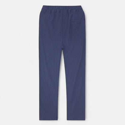 Masimon | Men’s Cotton‑Linen Autumn Trousers – Breathable Straight‑Leg Pants with Elastic Waist