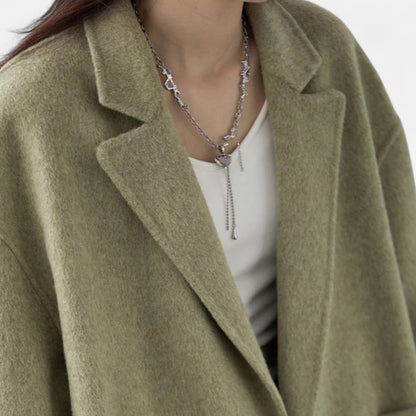 Masimon | Women’s Double-Sided Coat – Classic Woollen Timeless Style