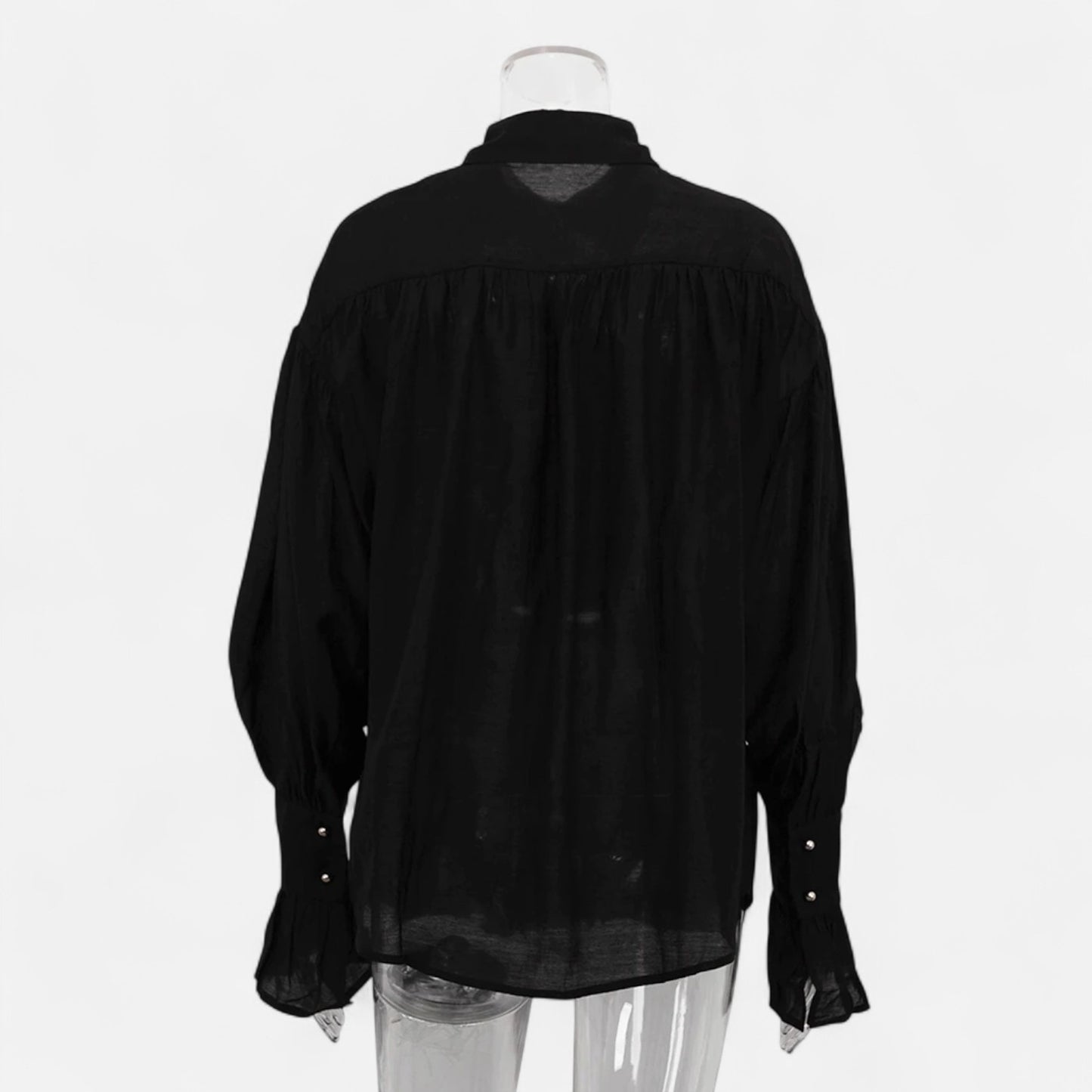 Masimon | Women’s Long‑Sleeve Turn‑Down Collar Blouse – Lightweight Breathable Fabric, Casual‑Chic Styling