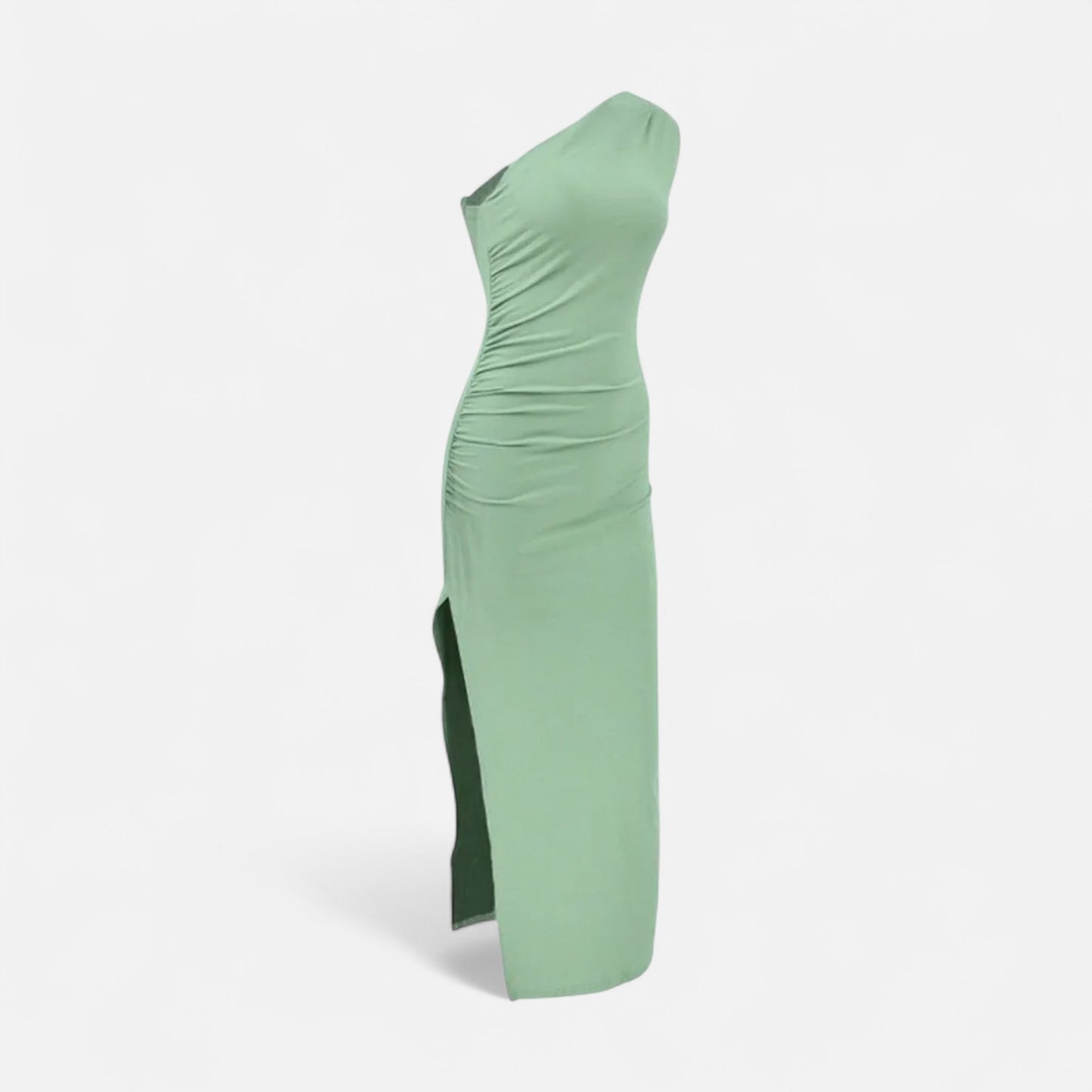 Masimon | Women's Maxi Dress – Irregular Ruched Design, Elegant Luxury for Party & Club