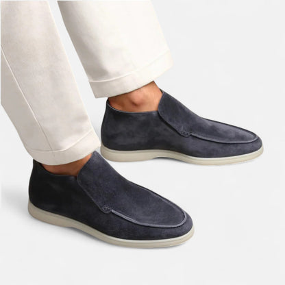 Masimon | Men’s European‑Style Leather Moccasin Loafers – Comfortable Casual Slip‑Ons