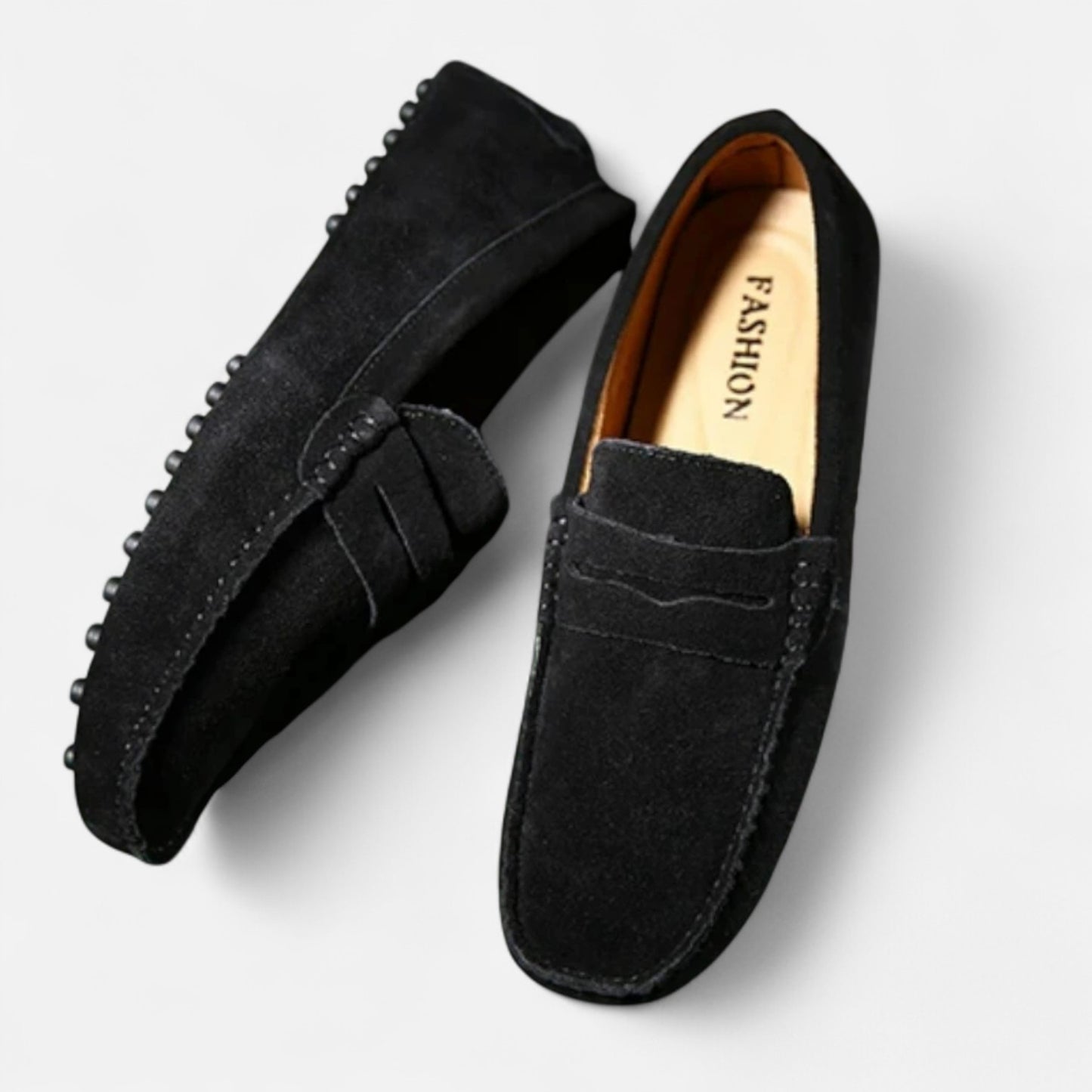 Masimon | Men’s Leather Moccasins – Lightweight Slip‑On Driving & Casual Loafers