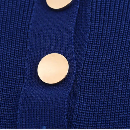 Masimon | Women’s Long Knitted Maxi Dress with Round Neck – Sleeveless Fine Knit with Faux Pockets