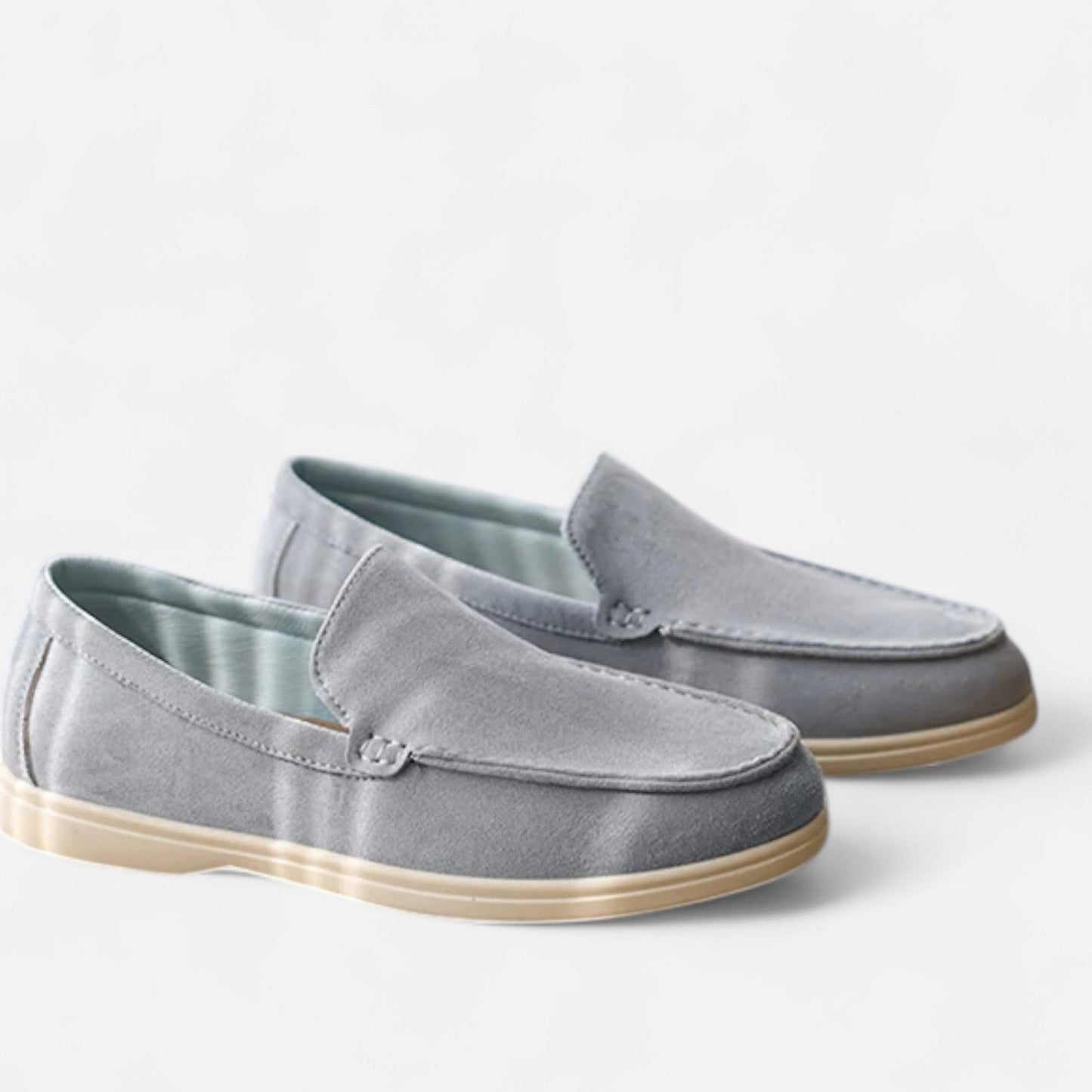 Masimon | Men’s Thick‑Sole Leather Trainers – British‑Style Low‑Top Casual Sneakers