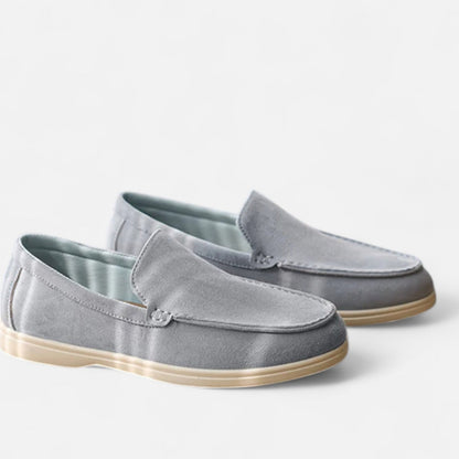 Masimon | Men’s Thick‑Sole Leather Trainers – British‑Style Low‑Top Casual Sneakers