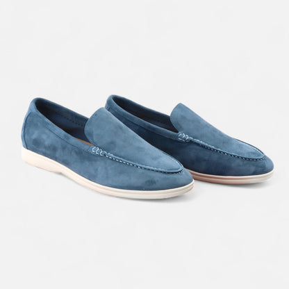 Masimon | Men’s Suede Moccasin Loafers – Lightweight Slip‑On Round‑Toe Casual Shoes