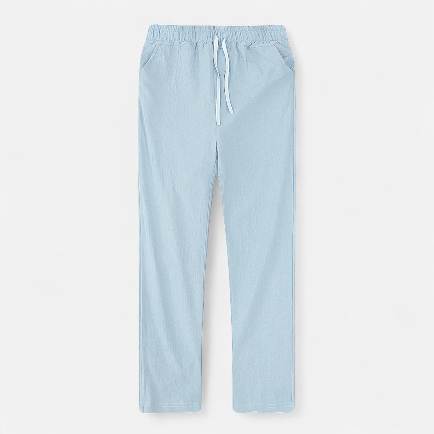 Masimon | Men’s Cotton‑Linen Autumn Trousers – Breathable Straight‑Leg Pants with Elastic Waist