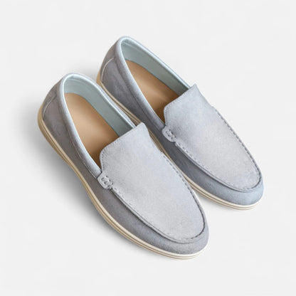 Masimon | Men’s Thick‑Sole Leather Trainers – British‑Style Low‑Top Casual Sneakers