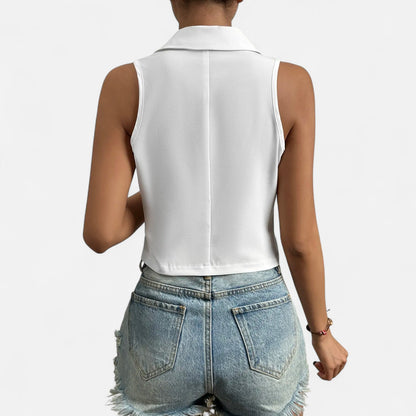 Masimon | Women’s Slim Casual Vest – European‑Style Lightweight Breathable Fabric Indulgence