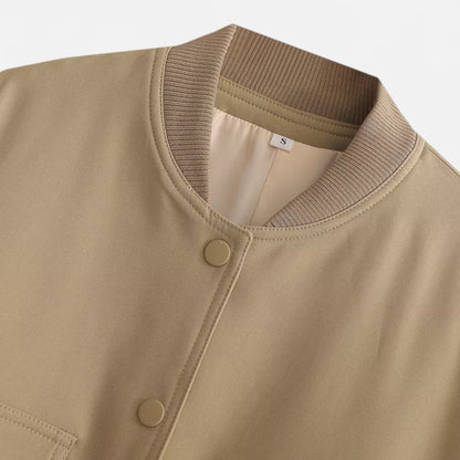 Masimon | Women’s Bomber Jacket – Heritage Solid Elegance