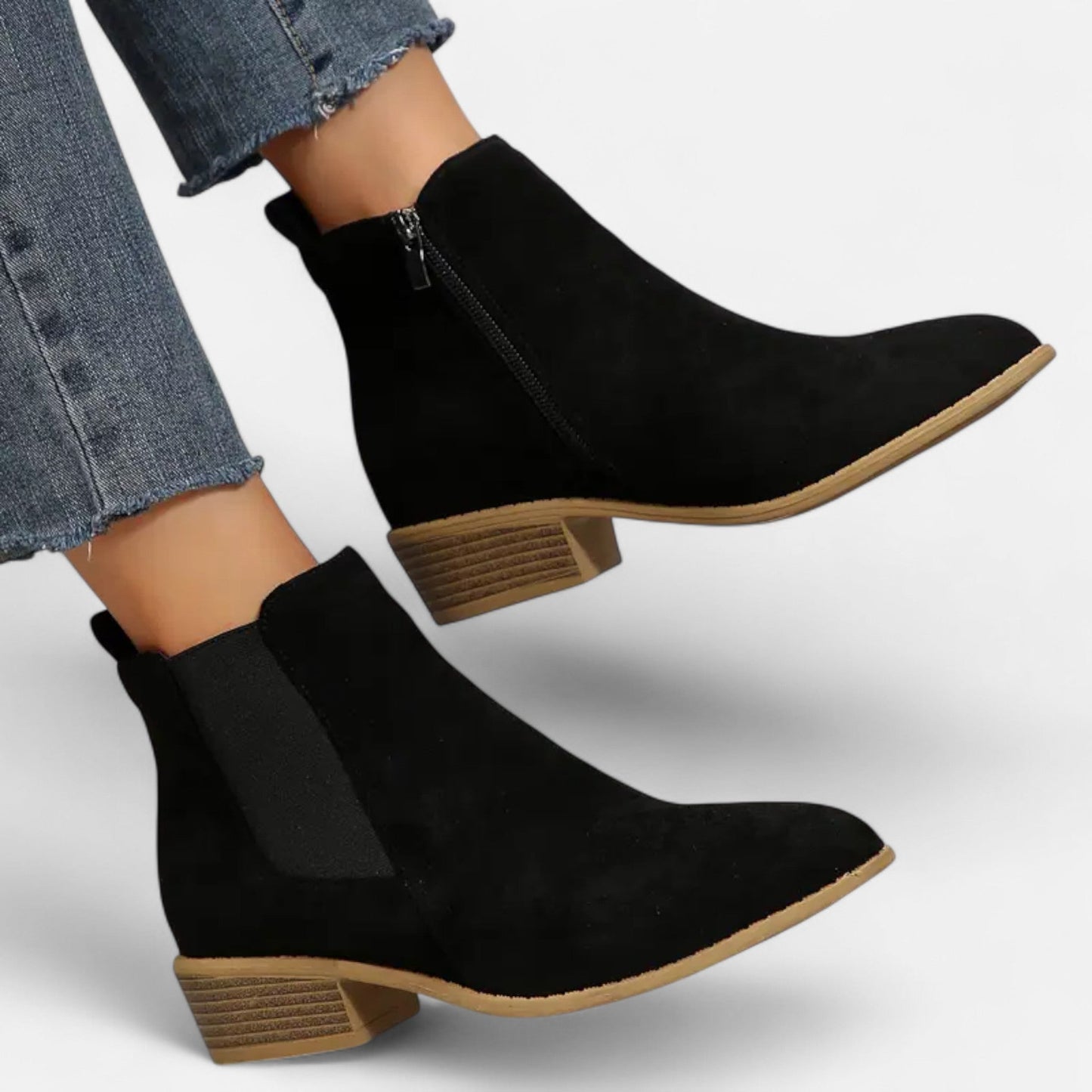 Masimon | Women’s Chelsea Boots – Chunky Heel Heritage Elegance