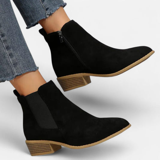 Masimon | Women’s Chelsea Boots – Chunky Heel Heritage Elegance