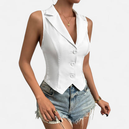 Masimon | Women’s Slim Casual Vest – European‑Style Lightweight Breathable Fabric Indulgence