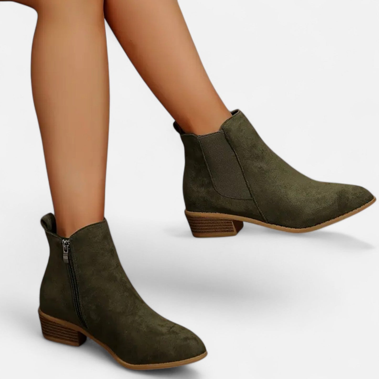 Masimon | Women’s Chelsea Boots – Chunky Heel Heritage Elegance
