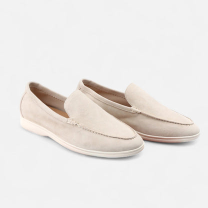 Masimon | Men’s Suede Moccasin Loafers – Lightweight Slip‑On Round‑Toe Casual Shoes