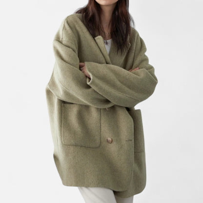 Masimon | Women’s Double-Sided Coat – Classic Woollen Timeless Style