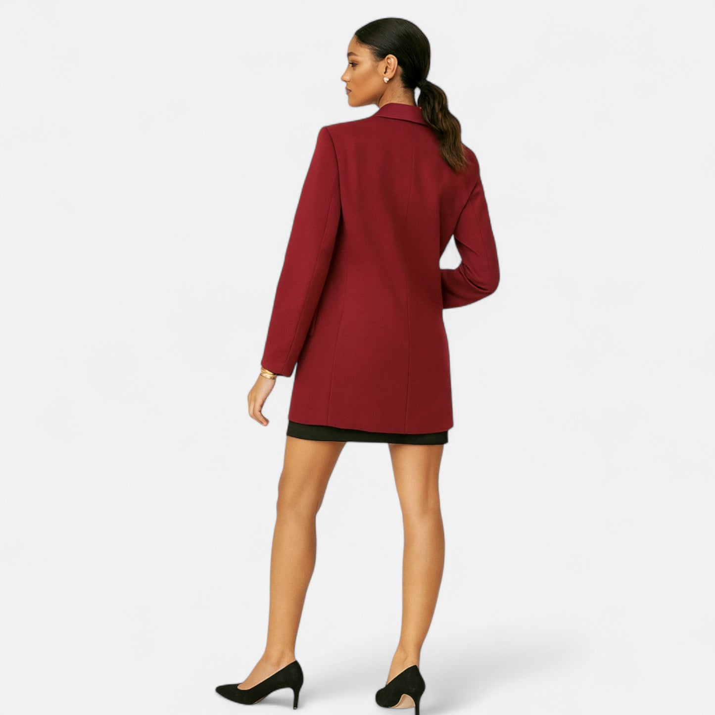 Masimon | Women’s Double-Breasted Coat – Spring Autumn Elegance