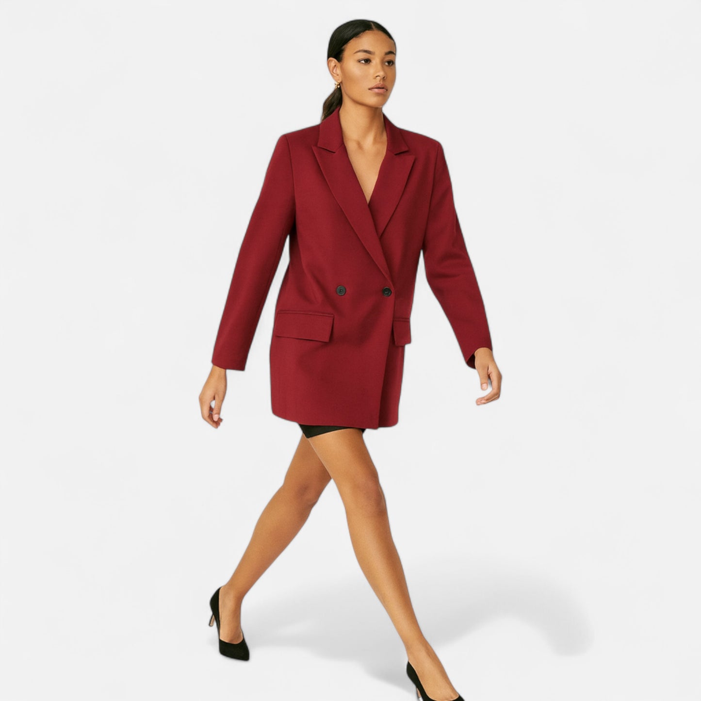 Masimon | Women’s Double-Breasted Coat – Spring Autumn Elegance