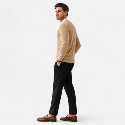 Masimon | Men’s Cardigan – V-Neck Heritage Knitwear