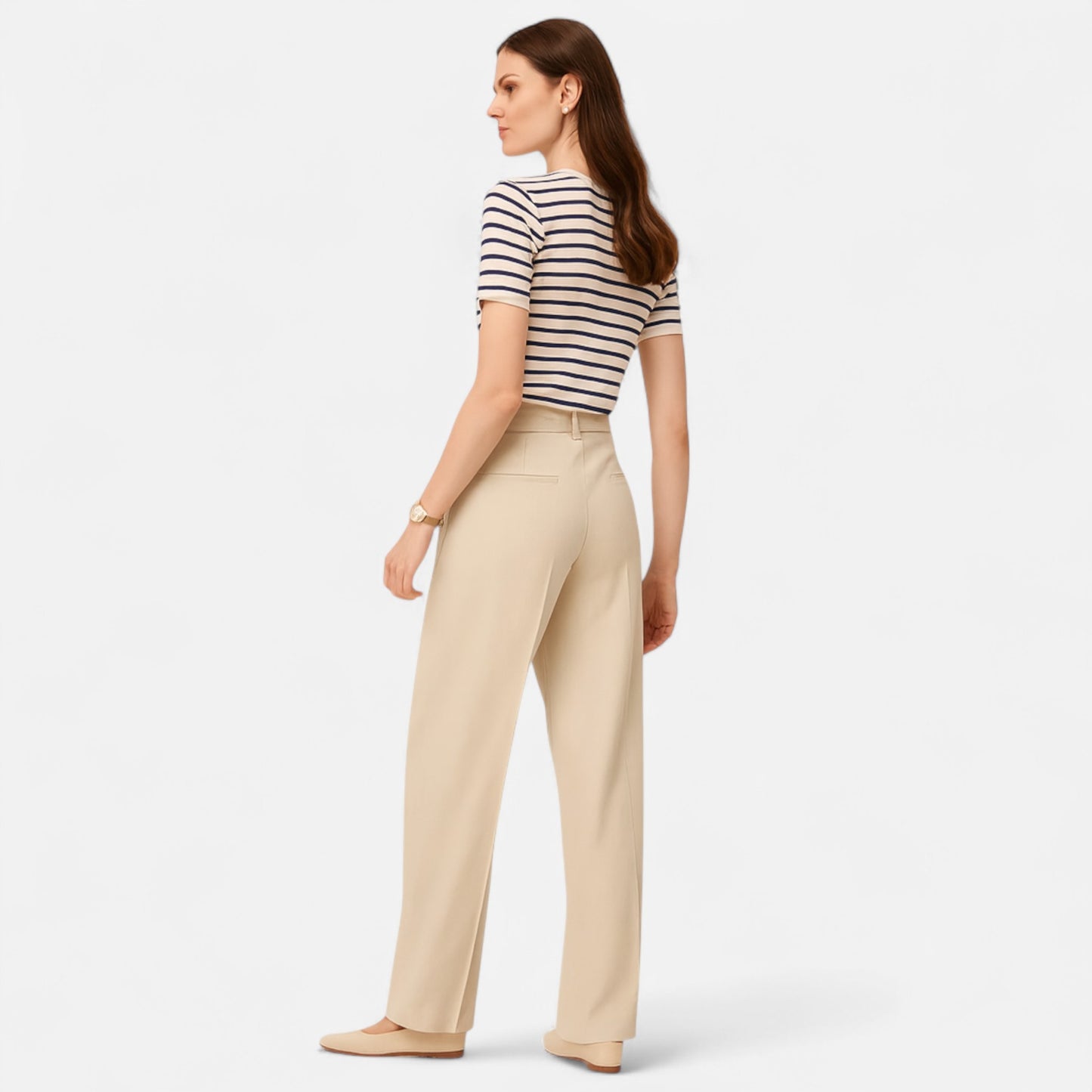 Masimon | Women’s Suit Trousers – High-Waist Heritage Elegance