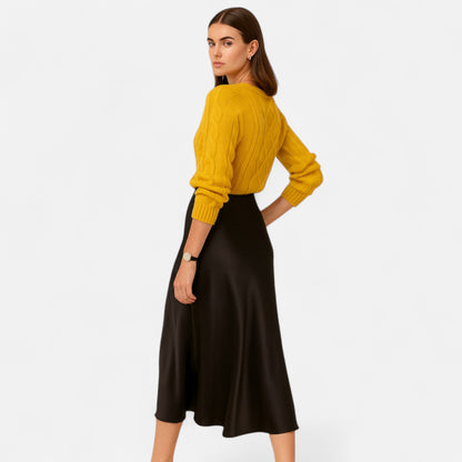 Masimon | Women’s Long Skirt – High-Waist Heritage Elegance