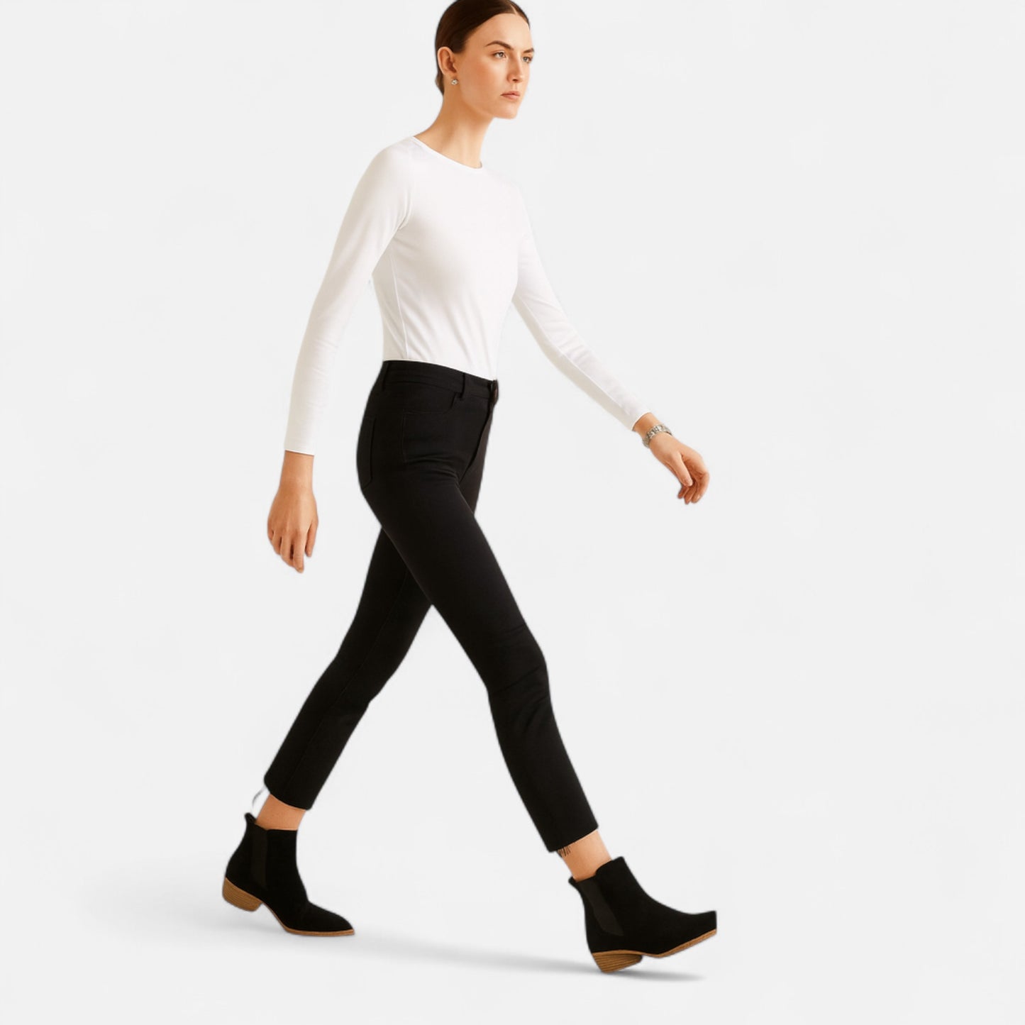Masimon | Women’s Chelsea Boots – Chunky Heel Heritage Elegance