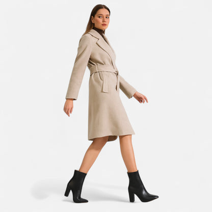 Masimon | Women’s Chelsea Boots – Point Toe Chunky Heel Elegance