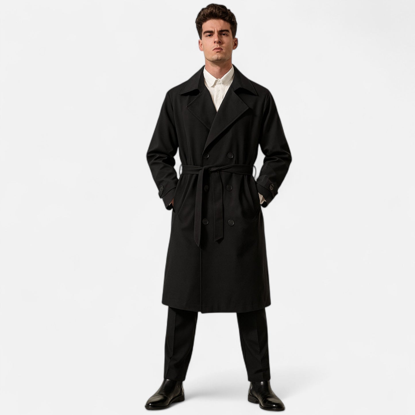 Masimon | Men’s Trench Coat – Timeless Heritage Elegance