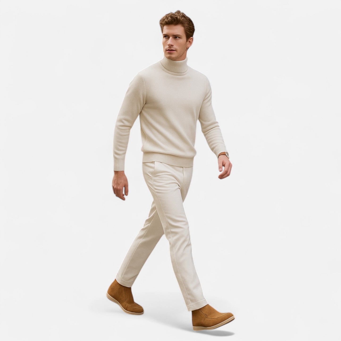 Masimon | Men’s European‑Style Leather Moccasin Loafers – Comfortable Casual Slip‑Ons