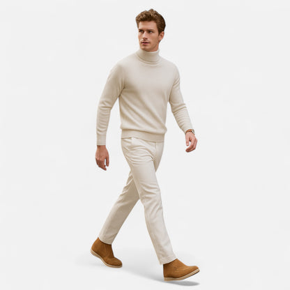 Masimon | Men’s European‑Style Leather Moccasin Loafers – Comfortable Casual Slip‑Ons