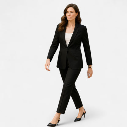 Masimon | Women’s Patent-Black Buckled Stilettos – Sleek High-Heel Elegance for Evening Affairs