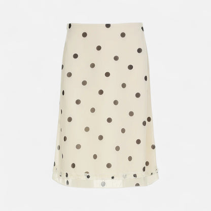 Masimon | Women’s Elegant Skirt – Polka Dot Timeless Charm