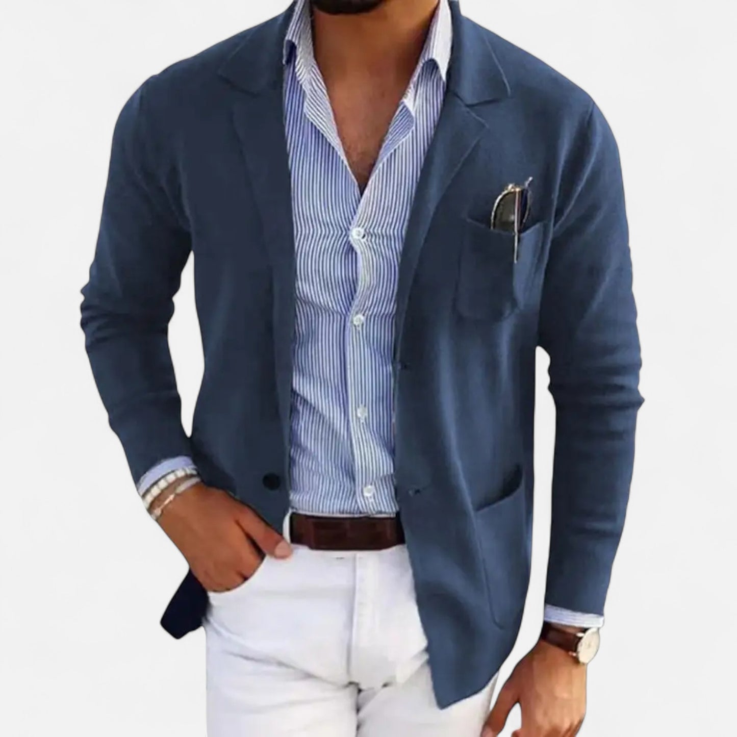Masimon | Men’s Casual Blazer – Solid Colour Heritage Style