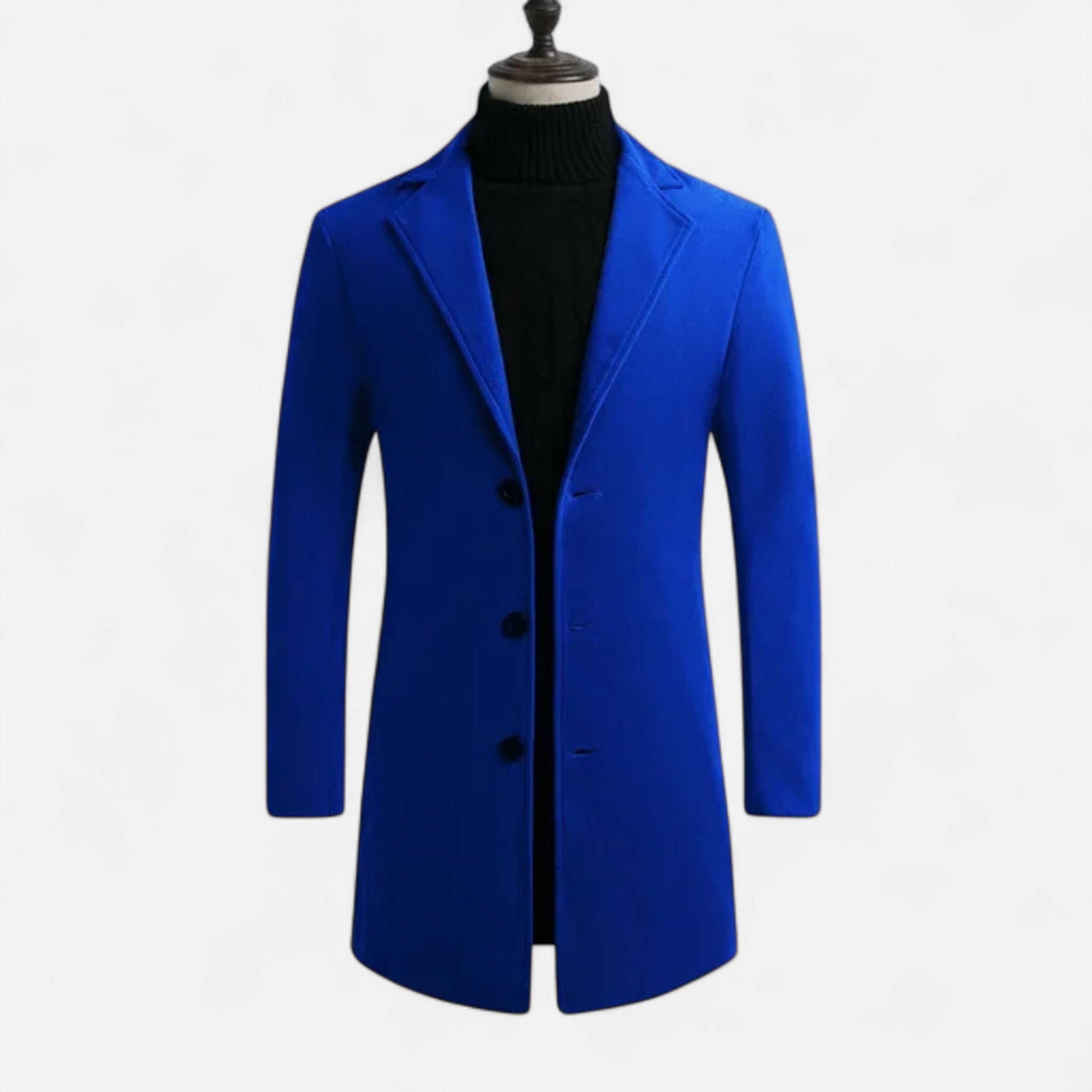 Masimon | Men’s Long Coat – Wool Blend Pure Elegance