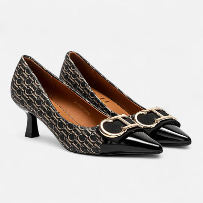 Masimon | Women’s Black Pointed Heels – Sleek High-Heel Comfort for Evening Events