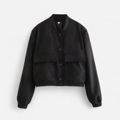 Masimon | Women’s Bomber Jacket – Heritage Solid Elegance
