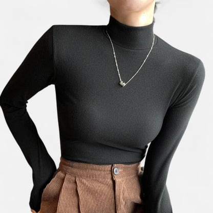 Masimon | Women’s Long Sleeve Sweater – Mid Neck Heritage Style