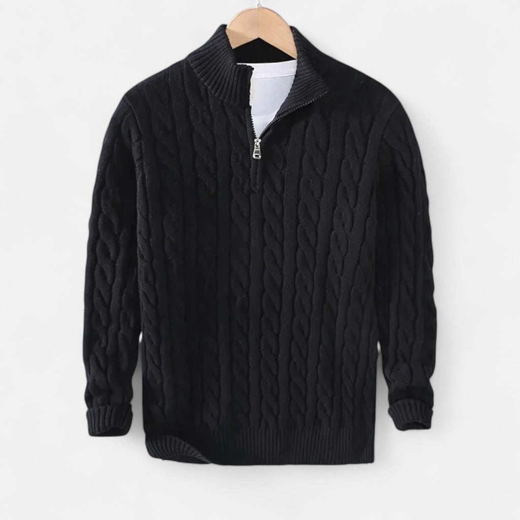 Men’s Knitwear – Warm Heritage High-Neck Style
