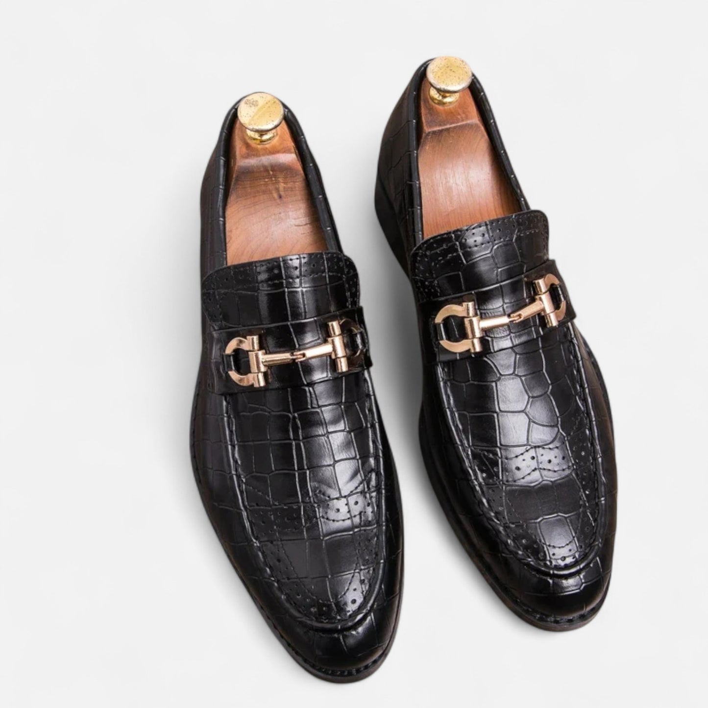 Masimon | Men’s Patent‑Leather Pointed Slip‑On Loafers – Sophisticated Business‑Casual Footwear