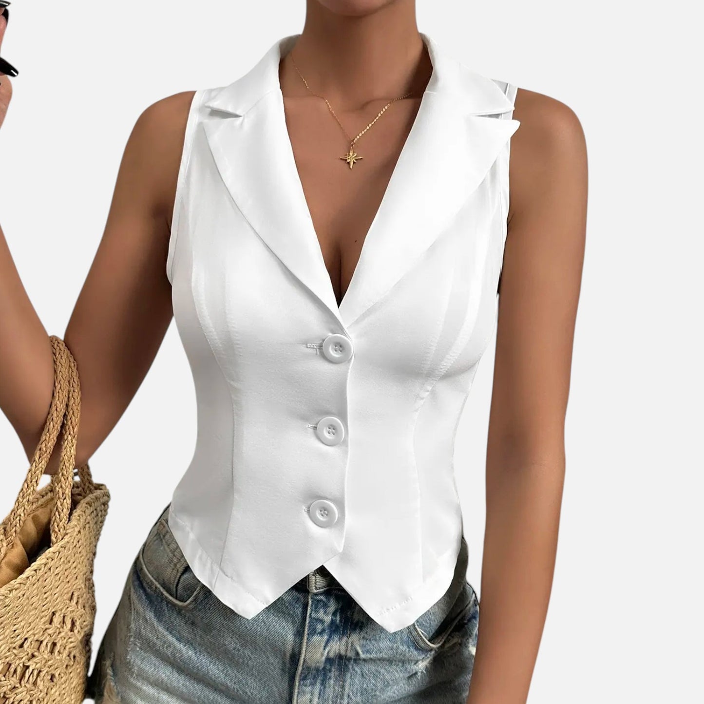 Masimon | Women’s Slim Casual Vest – European‑Style Lightweight Breathable Fabric Indulgence