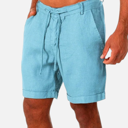 Masimon | Men’s Cotton‑Linen Summer Shorts – Breathable Elastic‑Waist Casual Wear