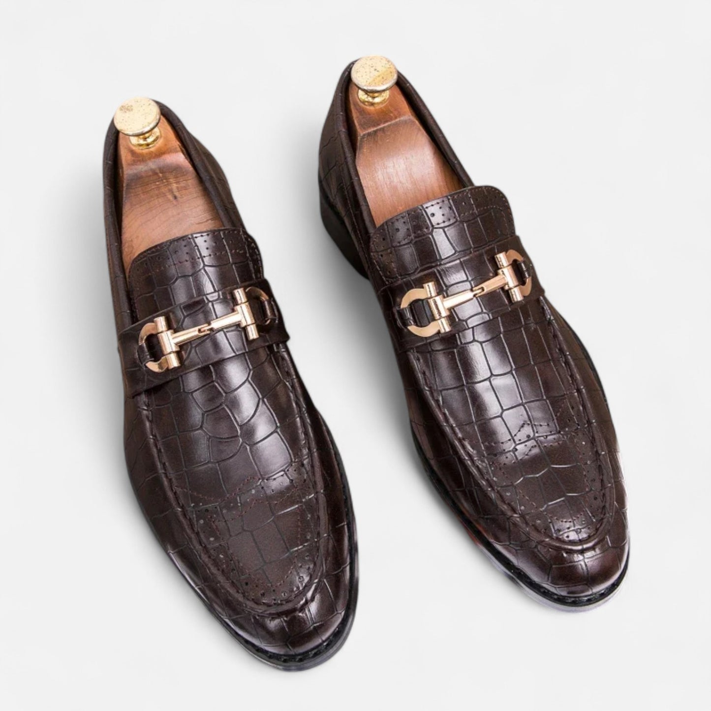 Masimon | Men’s Patent‑Leather Pointed Slip‑On Loafers – Sophisticated Business‑Casual Footwear