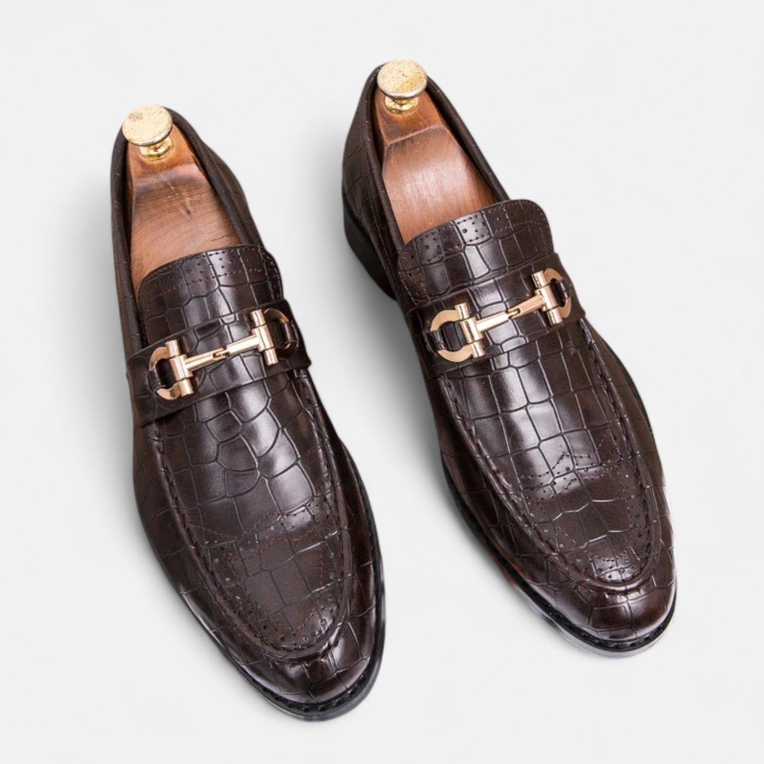 Masimon | Men’s Patent‑Leather Pointed Slip‑On Loafers – Sophisticated Business‑Casual Footwear
