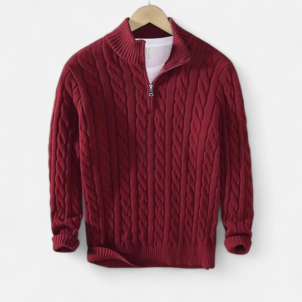 Men’s Knitwear – Warm Heritage High-Neck Style