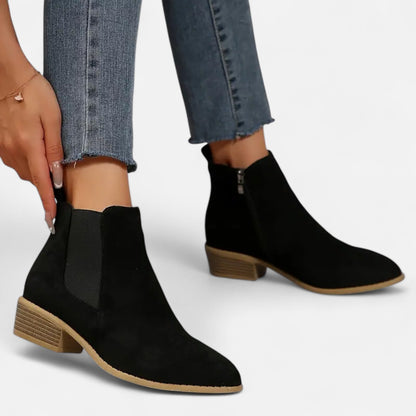 Masimon | Women’s Chelsea Boots – Chunky Heel Heritage Elegance