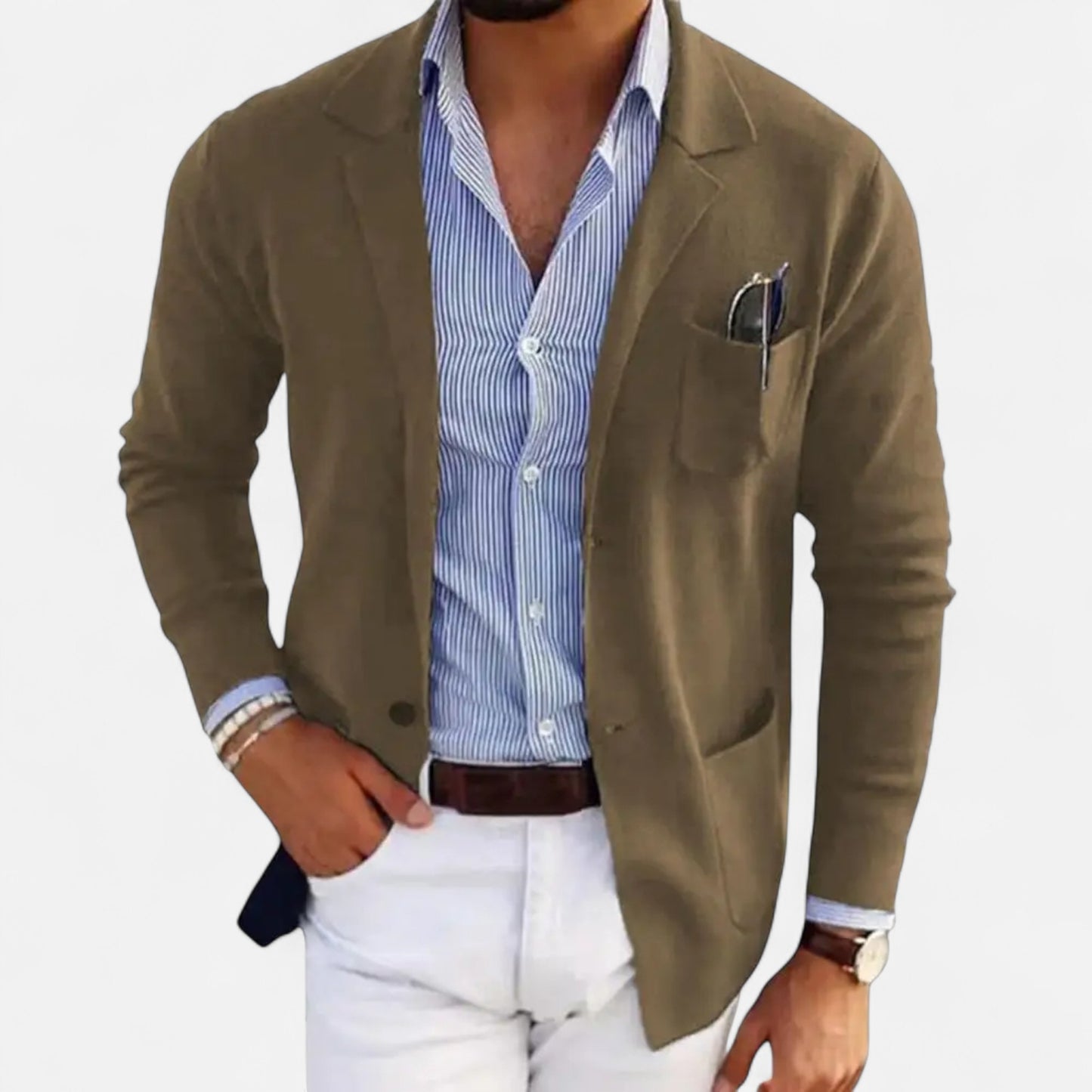 Masimon | Men’s Casual Blazer – Solid Colour Heritage Style