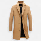 Masimon | Men’s Long Coat – Wool Blend Pure Elegance