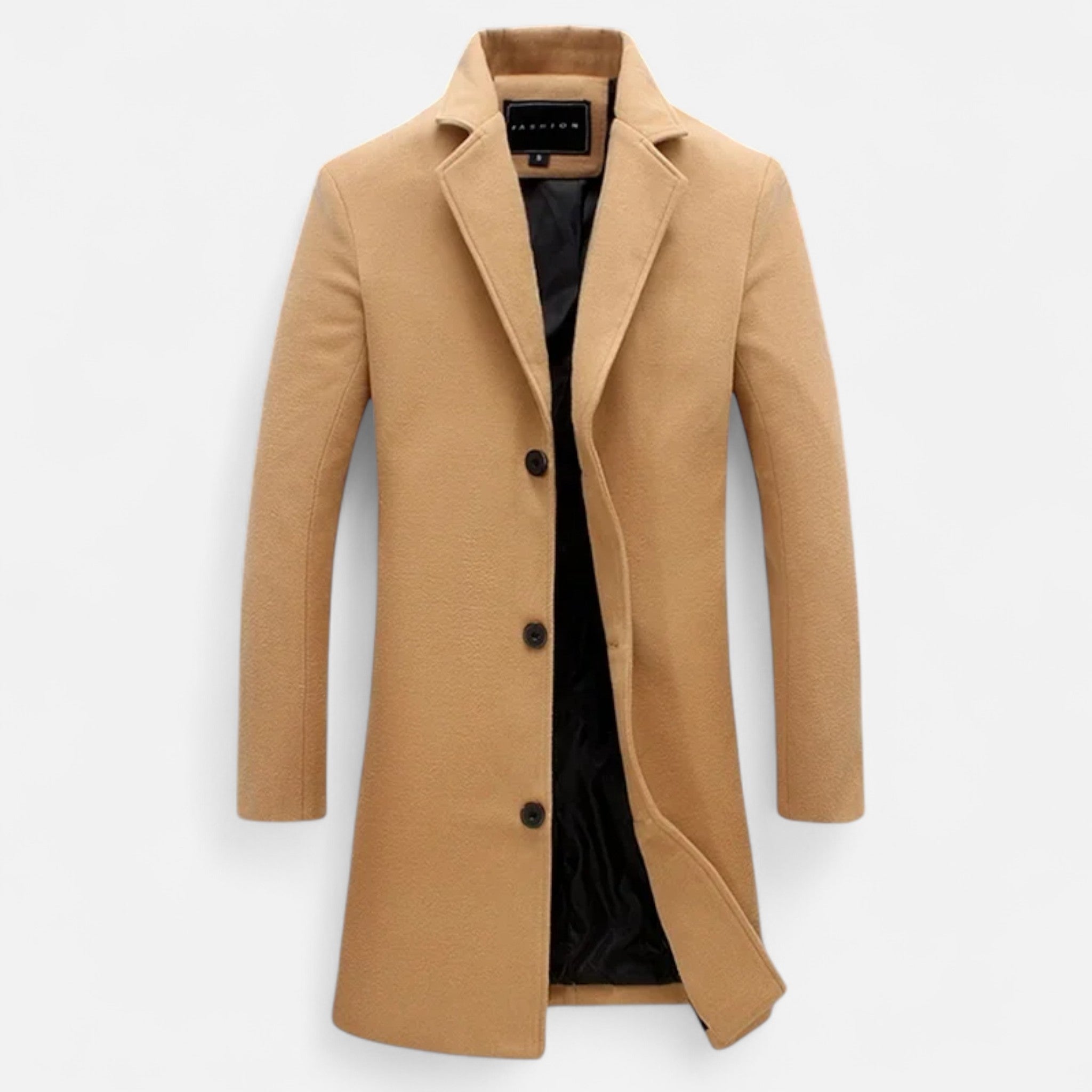 Masimon | Men’s Long Coat – Wool Blend Pure Elegance